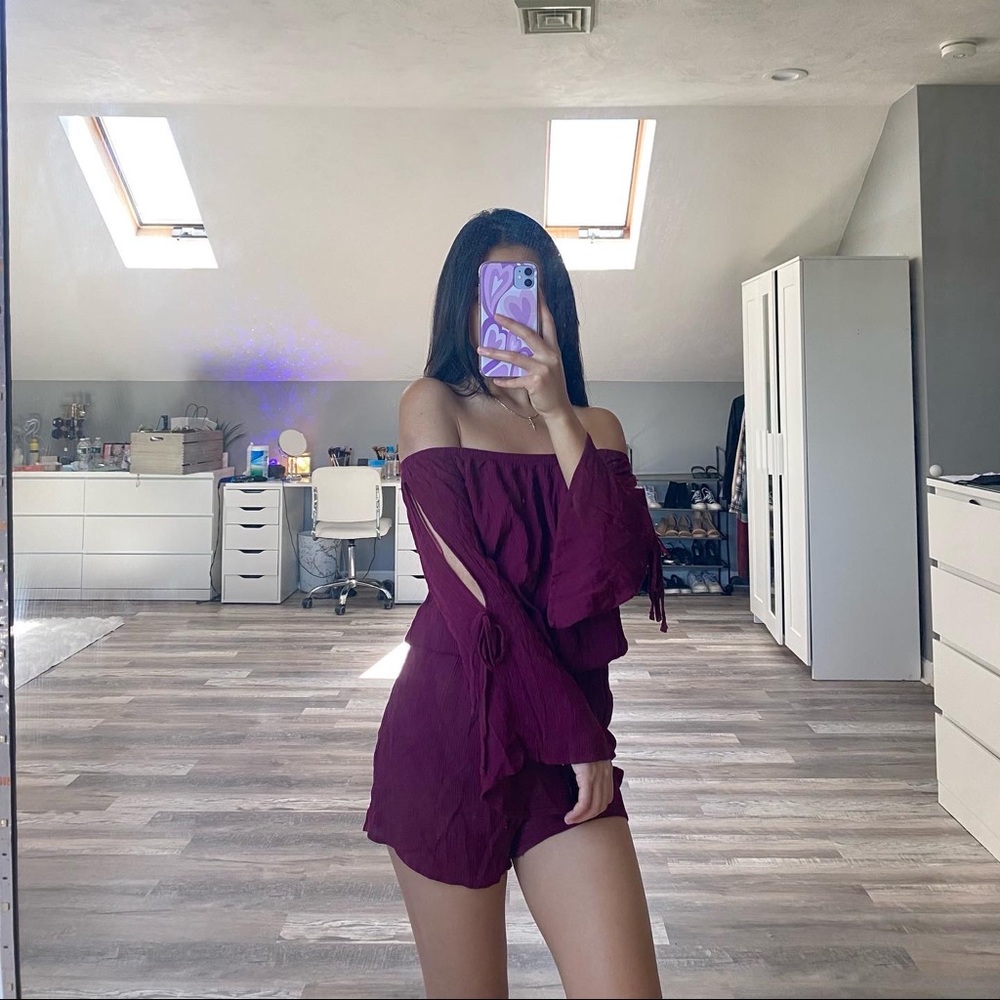 Fashion nova off the shoulder romper